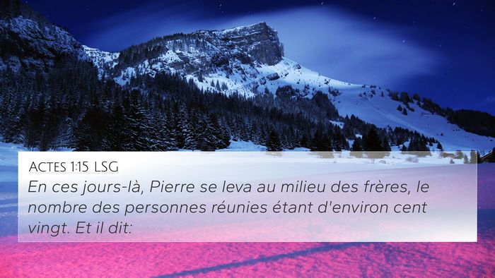Actes 1:15 LSG Bible Verse Image