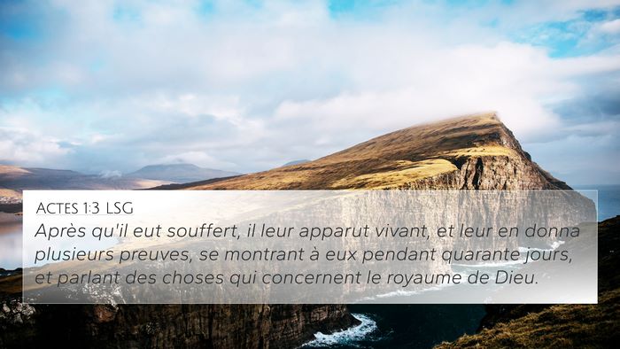 Actes 1:3 LSG Bible Verse Image