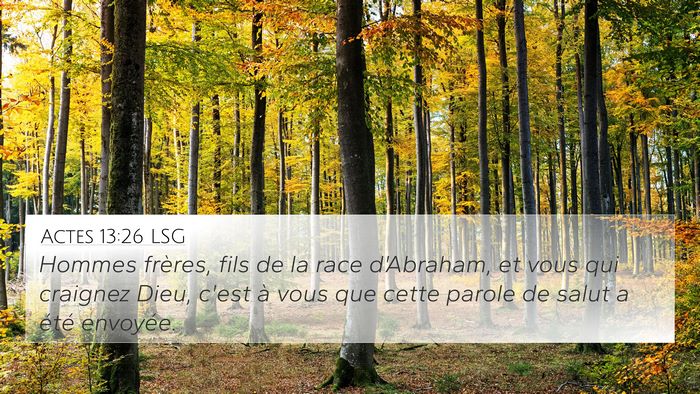 Actes 13:26 LSG Bible Verse Image