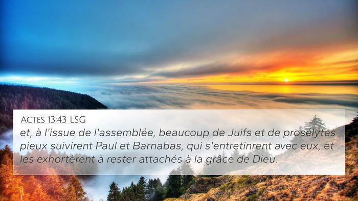 Actes 13:43 LSG Bible Verse Image