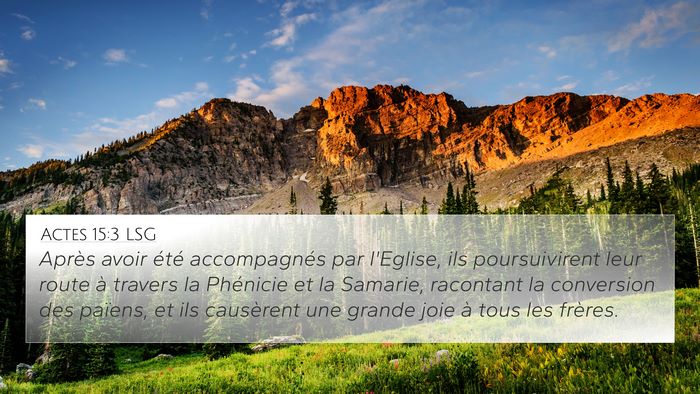 Actes 15:3 LSG Bible Verse Image