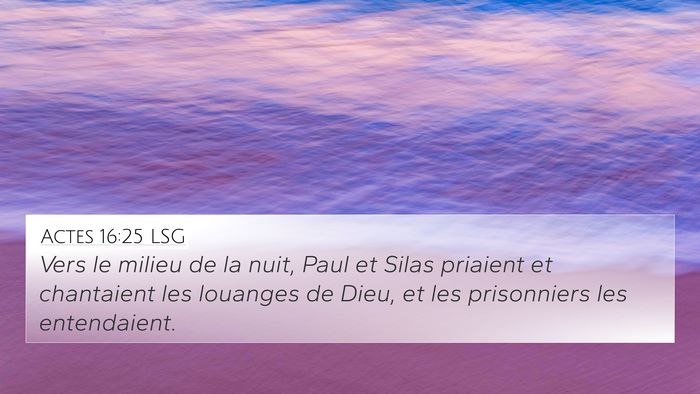 Actes 16:25 LSG Bible Verse Image