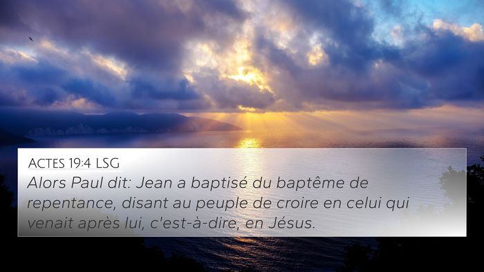 Actes 19:4 LSG Bible Verse Image