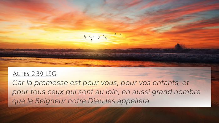 Actes 2:39 LSG Bible Verse Image