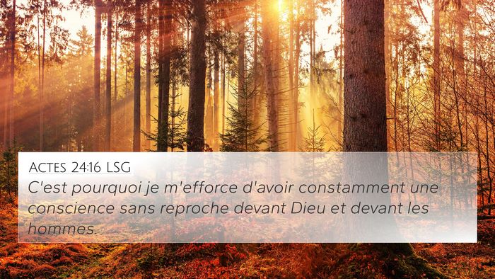 Actes 24:16 LSG Bible Verse Image