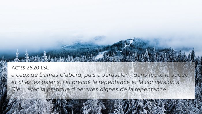 Actes 26:20 LSG Bible Verse Image