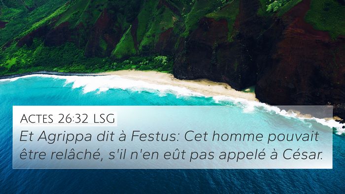 Actes 26:32 LSG Bible Verse Image