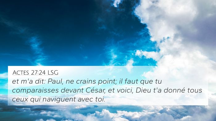 Actes 27:24 LSG Bible Verse Image