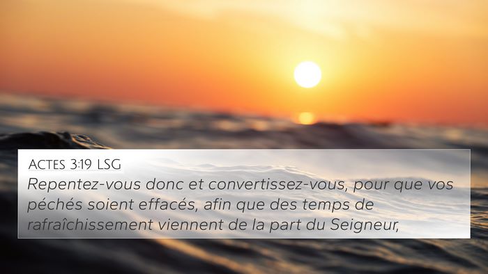 Actes 3:19 LSG Bible Verse Image