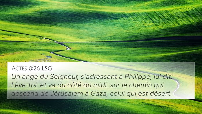 Actes 8:26 LSG Bible Verse Image