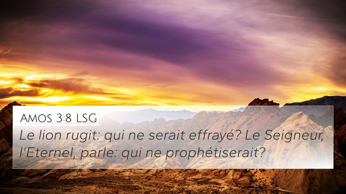 Amos 3:8 LSG Bible Verse Image