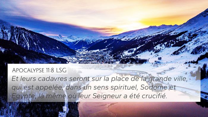 Apocalypse 11:8 LSG Bible Verse Image