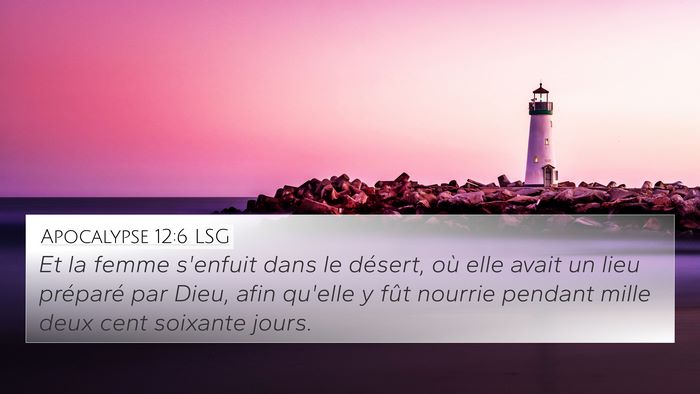 Apocalypse 12:6 LSG Bible Verse Image