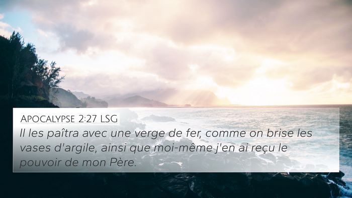 Apocalypse 2:27 LSG Bible Verse Image