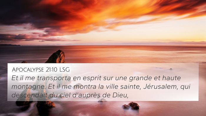 Apocalypse 21:10 LSG Bible Verse Image