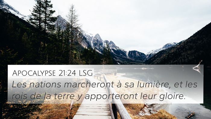 Apocalypse 21:24 LSG Bible Verse Image