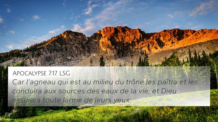Apocalypse 7:17 LSG Bible Verse Image