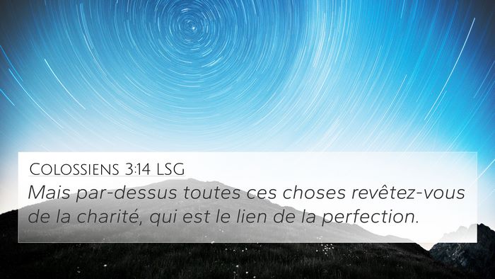 Colossiens 3:14 LSG 4K Wallpaper - Mais par-dessus toutes ces choses revêtez-vous - 4K Wallpaper Bible Verse