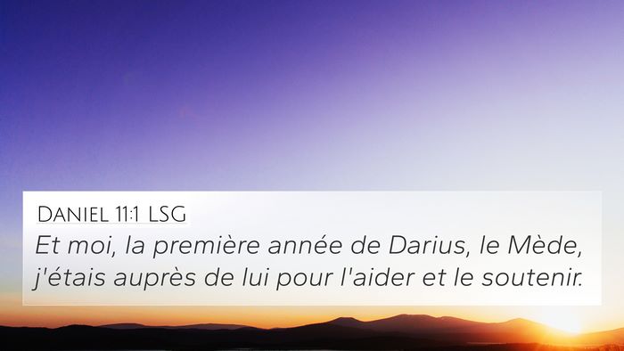 Daniel 11:1 LSG Bible Verse Image