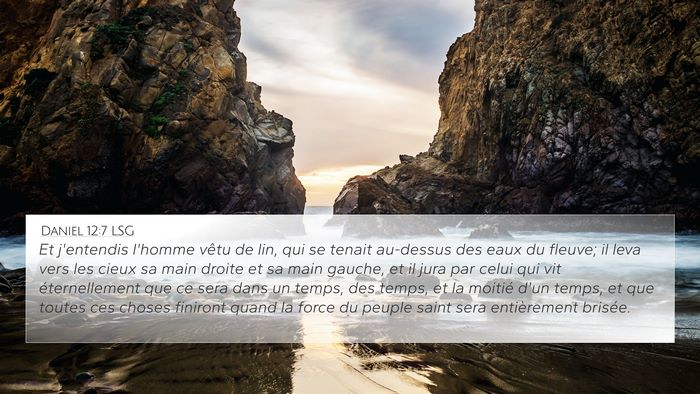 Daniel 12:7 LSG Bible Verse Image