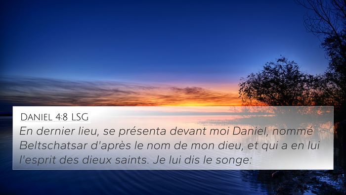 Daniel 4:8 LSG Bible Verse Image