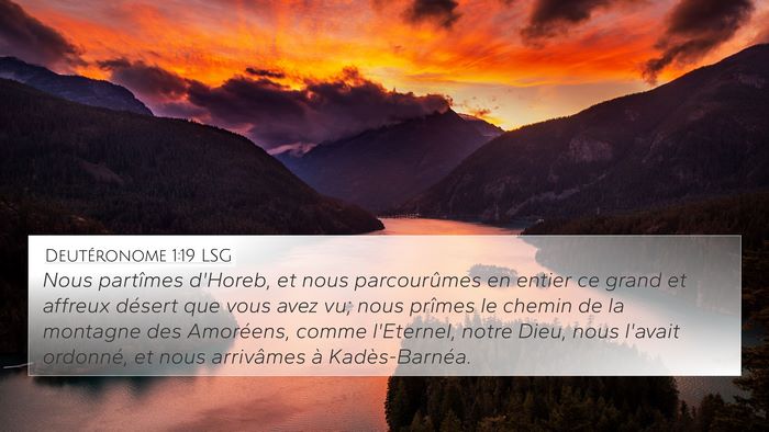 Deutéronome 1:19 LSG Bible Verse Image