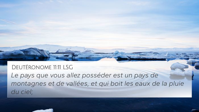 Deutéronome 11:11 LSG Bible Verse Image