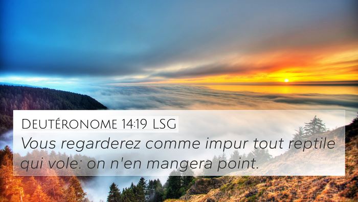 Deutéronome 14:19 LSG Bible Verse Image