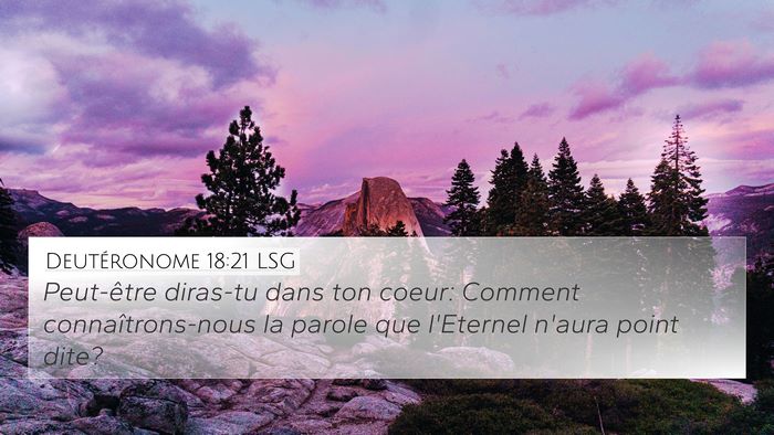 Deutéronome 18:21 LSG 4K Wallpaper - Peut-être diras-tu dans ton coeur: Comment - 4K Wallpaper Bible Verse
