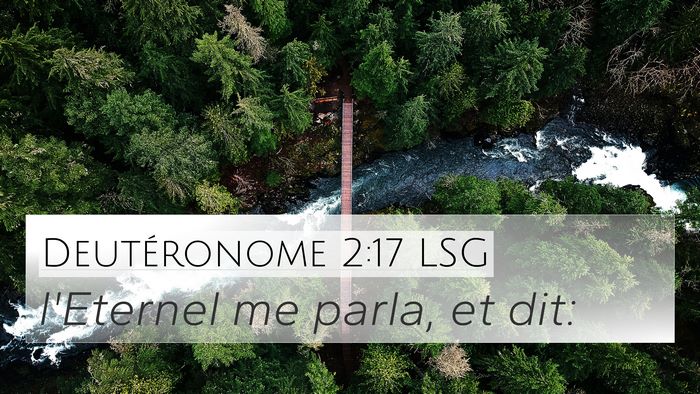 Deutéronome 2:17 LSG 4K Wallpaper - l'Eternel me parla, et - 4K Wallpaper Bible Verse