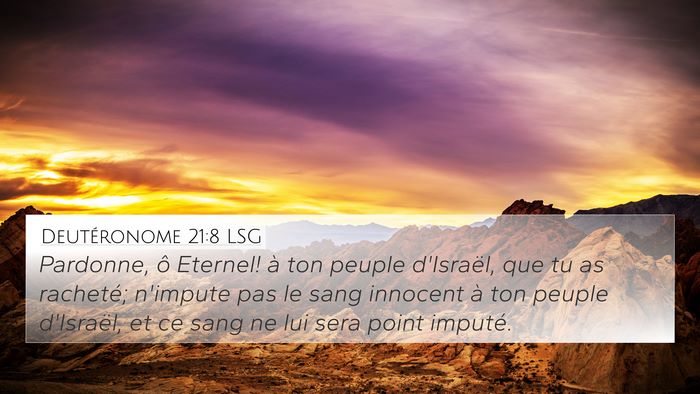 Deutéronome 21:8 LSG Bible Verse Image