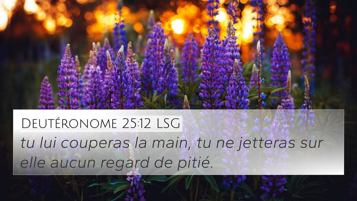 Deutéronome 25:12 LSG Bible Verse Image