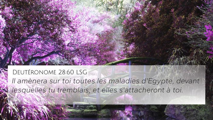 Deutéronome 28:60 LSG Bible Verse Image