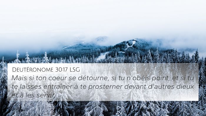Deutéronome 30:17 LSG Bible Verse Image
