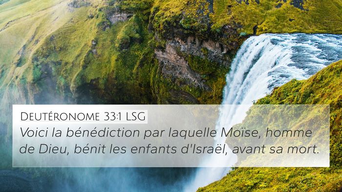 Deutéronome 33:1 LSG Bible Verse Image