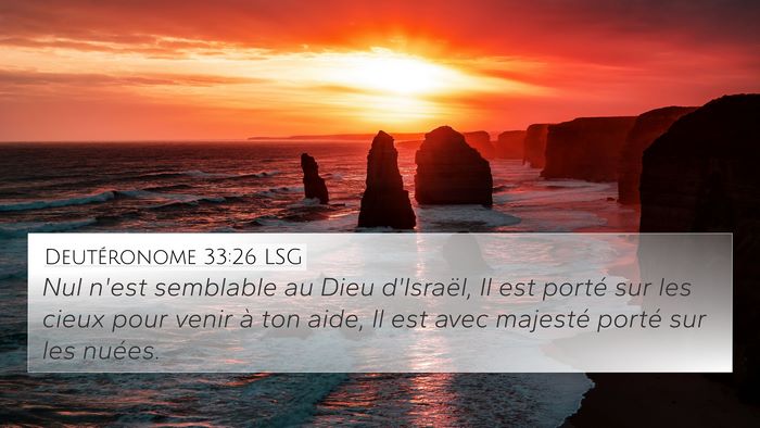 Deutéronome 33:26 LSG Bible Verse Image