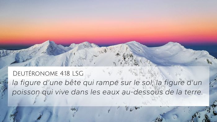 Deutéronome 4:18 LSG Bible Verse Image
