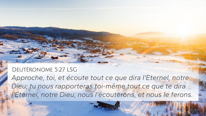 Deutéronome 5:27 LSG Bible Verse Image