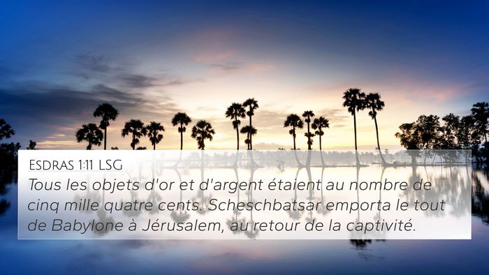 Esdras 1:11 LSG Bible Verse Image
