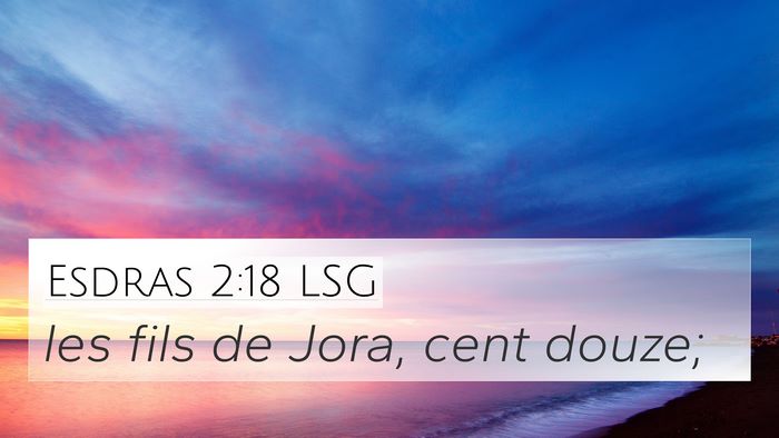 Esdras 2:18 LSG Bible Verse Image