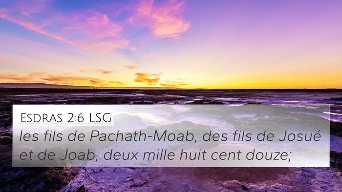 Esdras 2:6 LSG Bible Verse Image
