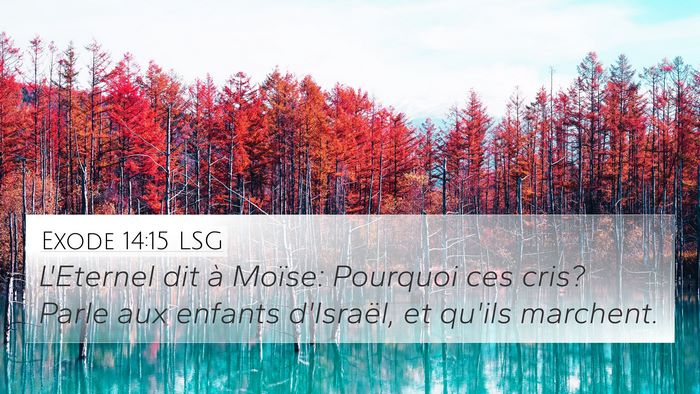 Exode 14:15 LSG Bible Verse Image