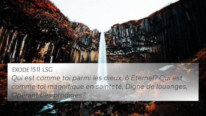 Exode 15:11 LSG Bible Verse Image