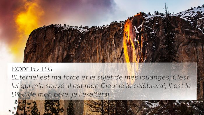 Exode 15:2 LSG Bible Verse Image