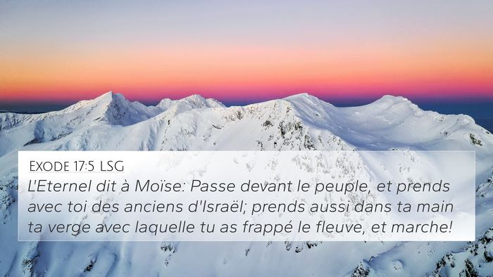 Exode 17:5 LSG Bible Verse Image