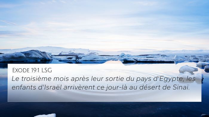 Exode 19:1 LSG Bible Verse Image