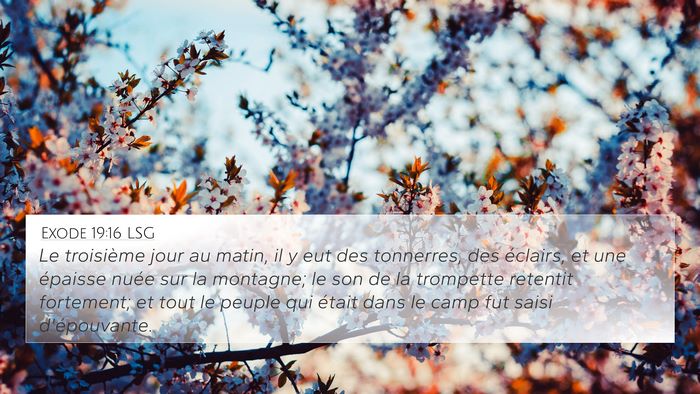 Exode 19:16 LSG Bible Verse Image