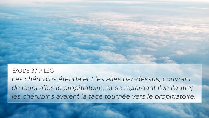 Exode 37:9 LSG Bible Verse Image