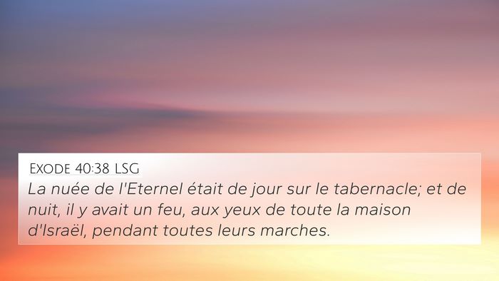 Exode 40:38 LSG 4K Wallpaper - La nuée de l'Eternel était de jour sur le - 4K Wallpaper Bible Verse