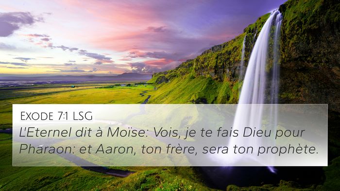 Exode 7:1 LSG Bible Verse Image